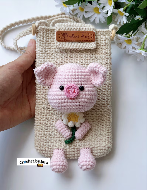 The pig phone pouch CROCHETPATTERN