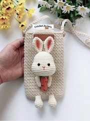 The Bunny phone pouch CROCHET PATTERN