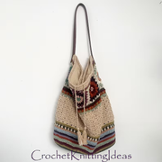 the boho style shoulder bag Crochet Pattern