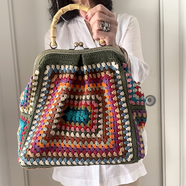 the Large granny tote bag crochet pattern