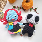 Jack and Sally Bundle crochet Halloween Pattern