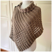 Shawl Beginner Button Wrap Crochet Pattern