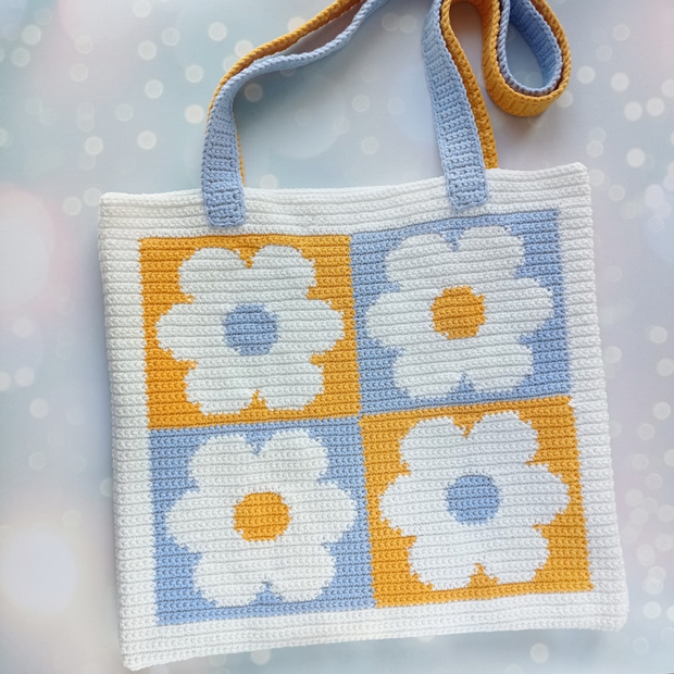 the Intarsia bag crochet pattern