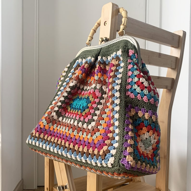 the Large granny tote bag crochet pattern