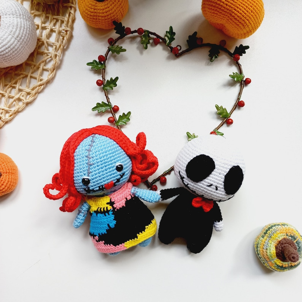 Jack and Sally Bundle crochet Halloween Pattern