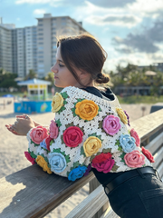 Crochet ROSE Garden Jacket PDF Pattern