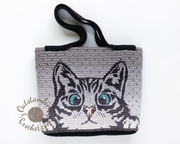 Peeking Cat Purse Bag Crochet Pattern