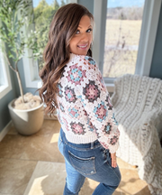 CROCHET CARDIGAN PATTERN / Granny Square Cardigan